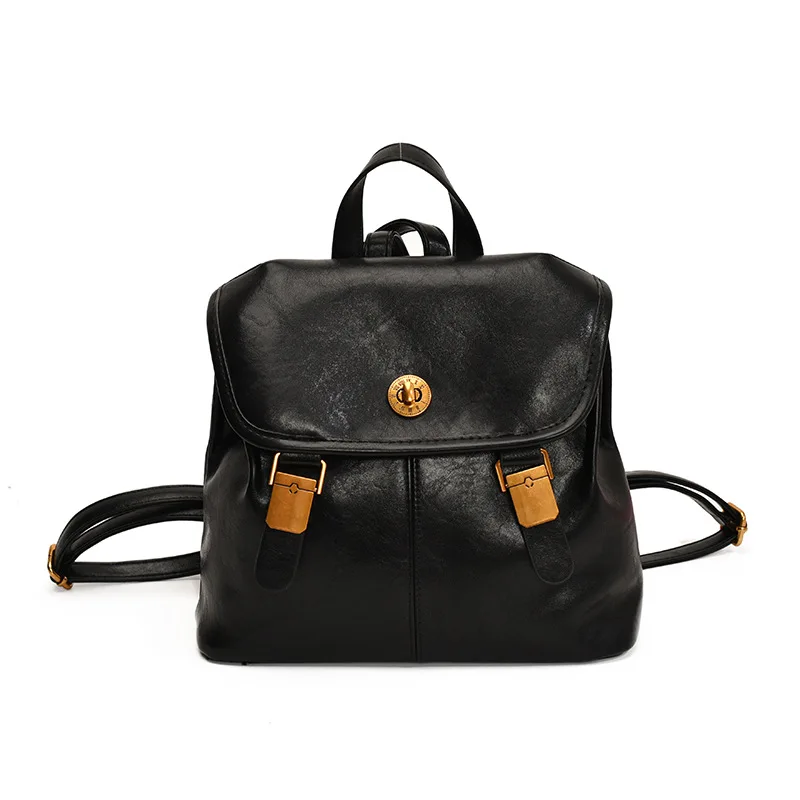 Women Luxury Small Pu Leather Backpacks 2026 New Korean Fashion Vintage  Backpack Student School Bag Back Packs
