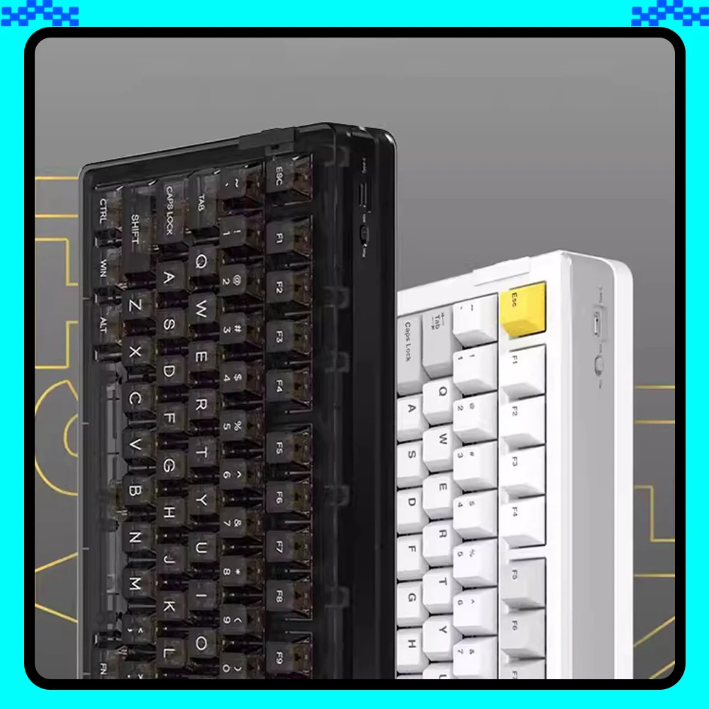 DAREU A81 Mechanical Keyboard Three Mods Low Delay RGB Gaming Keyboard High Endurance Gasket Hot Swap Pc Accessories Gifts
