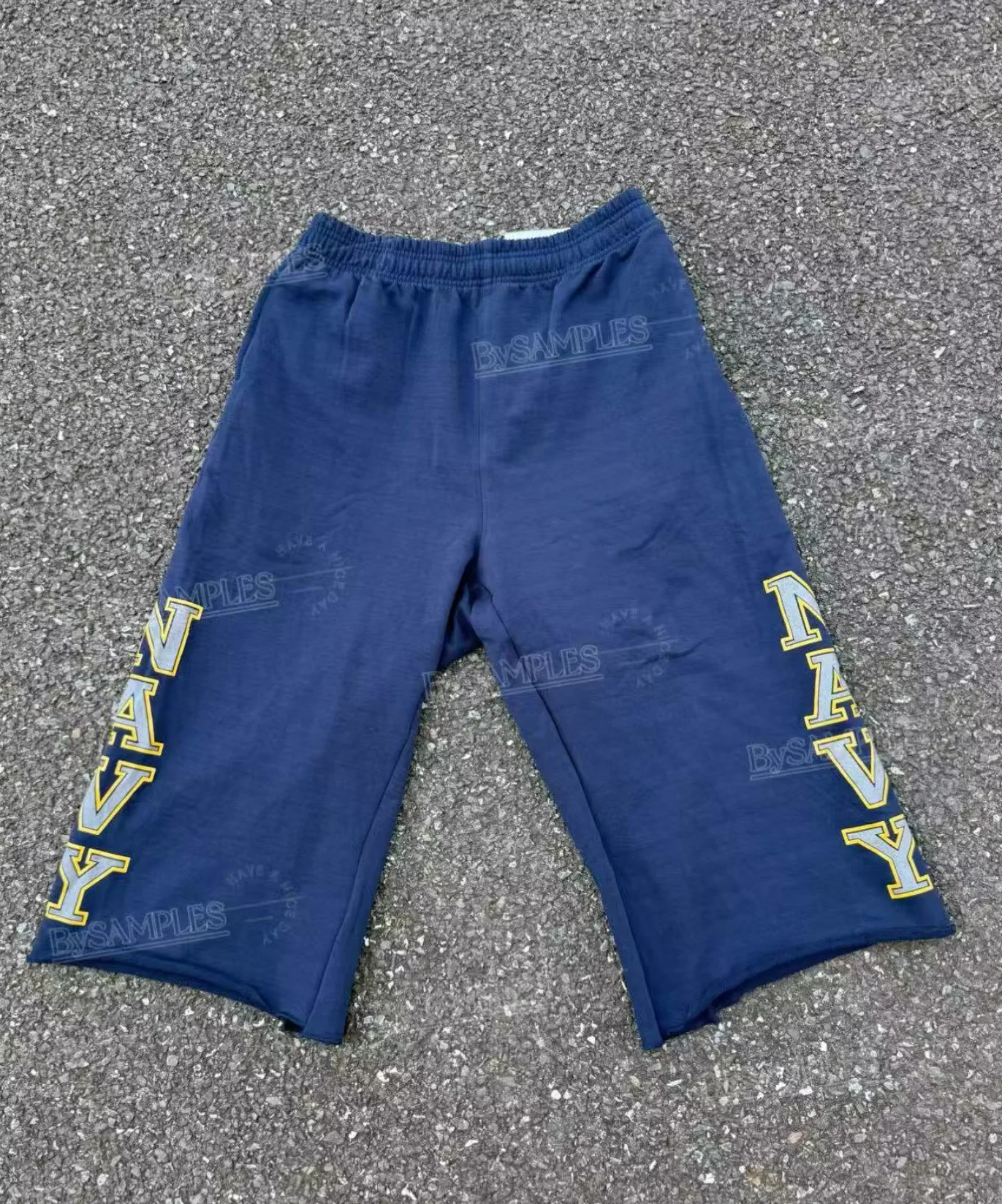Joshua Jamal letter print walk dance eight-point sweatpants