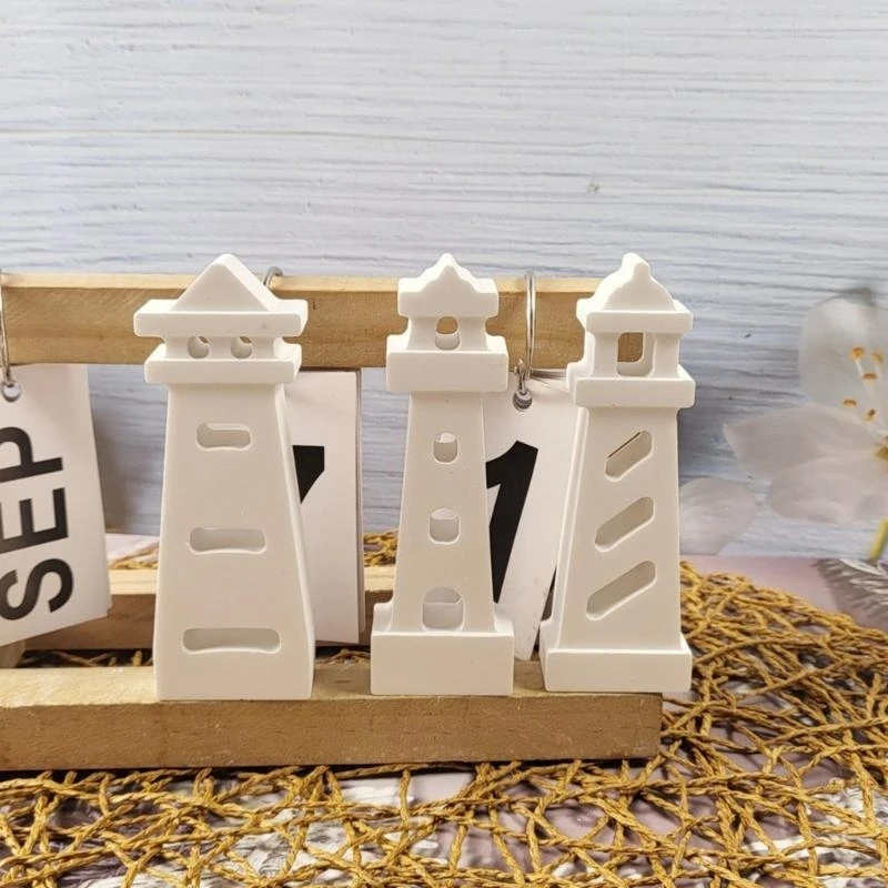 T4MD Easy Release Sturdy Silicone Mould Accessory for Artistics Lighthouse Creation In Resin or Plaster Home Decoration
