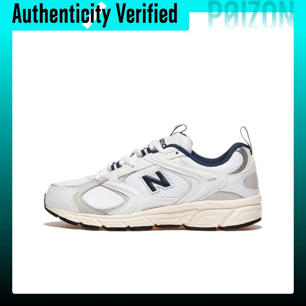 New Balance 408 Abrasion Resistant Low top Running Shoes Unisex White ML408NB