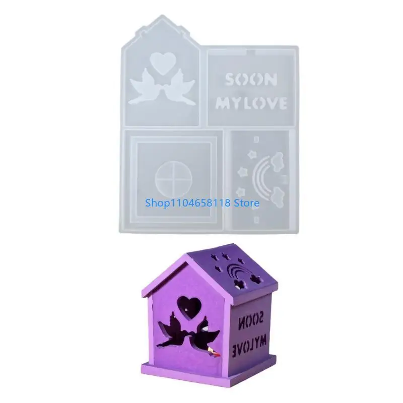 Multipurpose House Keychains with Sturdy Silicone Materials Molds Portable for Themed Parties and Craft Projects