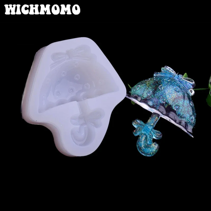 New 1PCS Umbrella Charms Pendant Craft DIY UV Resin Liquid Silicone Molds for Earring Necklace Decorations Making Jewelry
