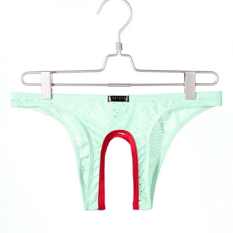 Man Sexy Underwear Body Expose Lingerie Briefs Erotic Underpants Hollow Out Open Crotch Pants Crotchless Penis Boxers Underpants