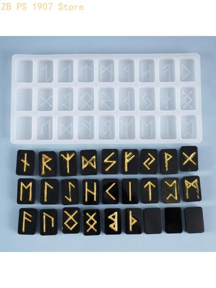 Handmade Jewelry Pendants Casting Mold DIY Symbol Words Resin Casting Charm Mold 55KA