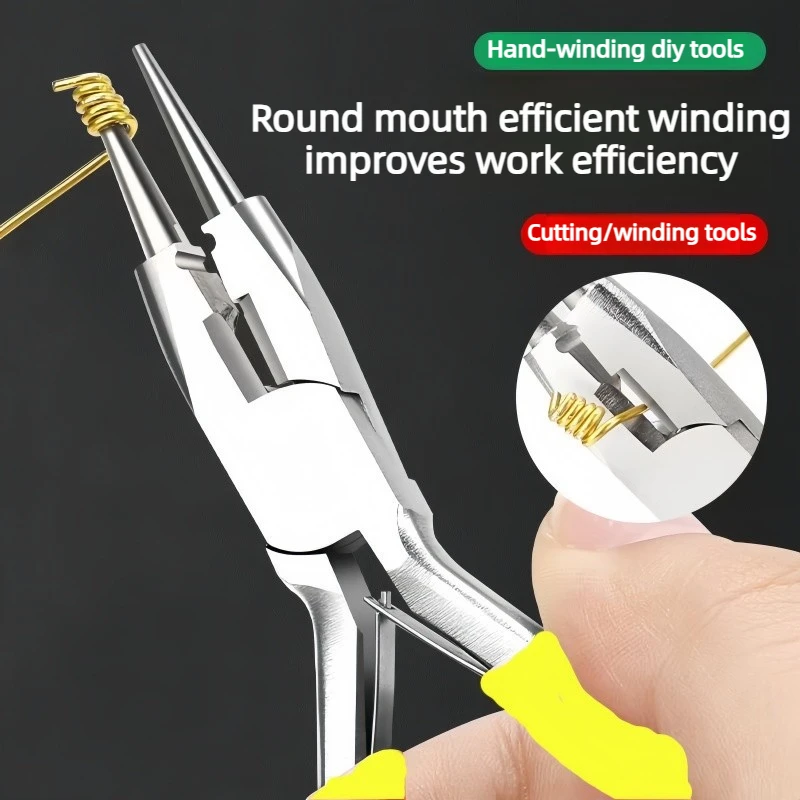 3-in-1 Yellow Jewelry Pliers - Professional Hand Tools for DIY Jewelry Making & Craft Projects