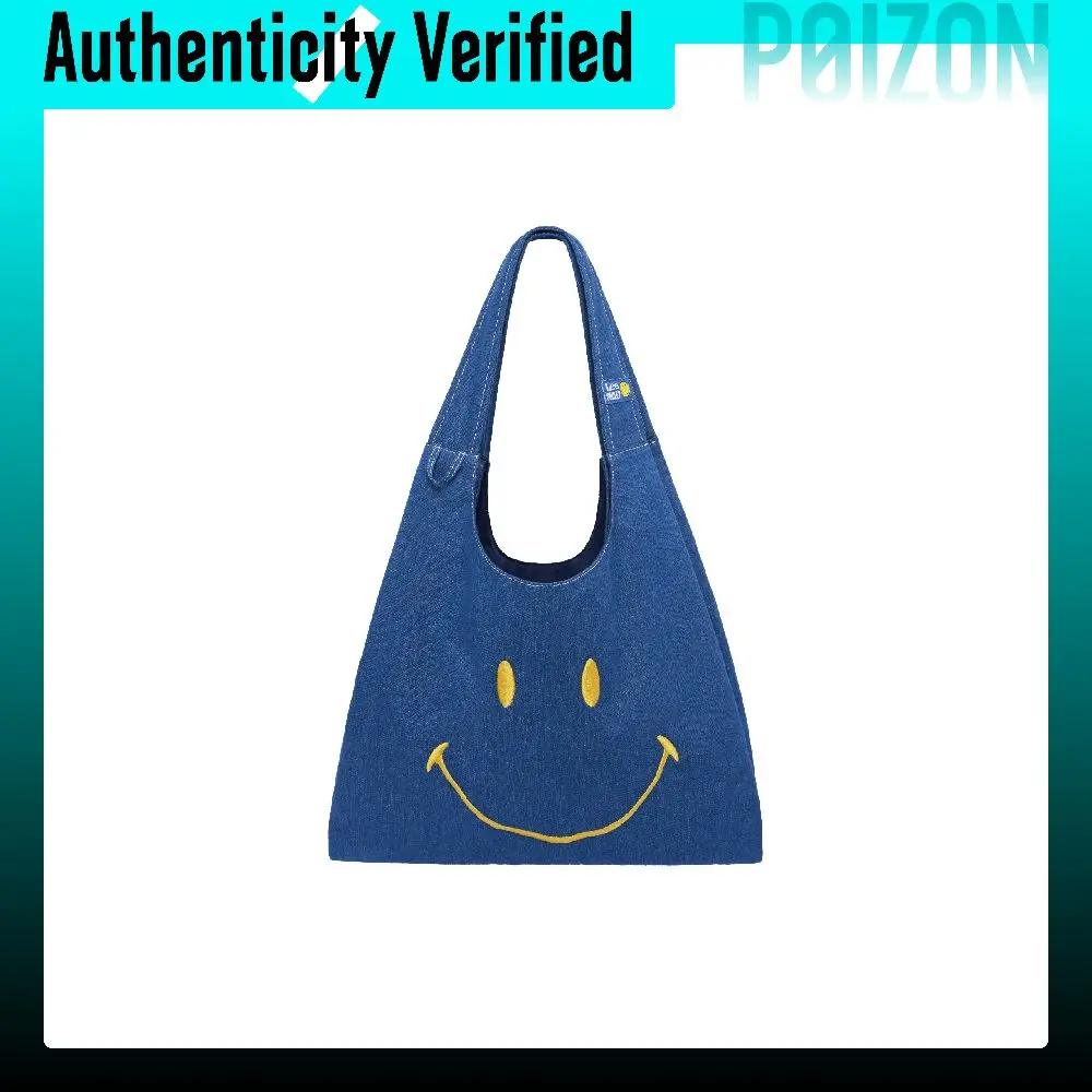 Lee X Smiley Collaboration Fabric One Shoulder Handbag Regular Unisex Denim Blue LE240169M-523