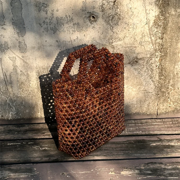 Handmade Evening Bags For Women Luxury Designer Handbags And Purse 2025 New In Canvas Acrylic Top Handle Shoulder