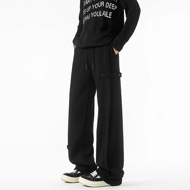 Men's Baggy Sweatpants Casual Straight Leg Joggers with Comfortable Elastic Waist for Spring/Autumn 5XL Hot Selling