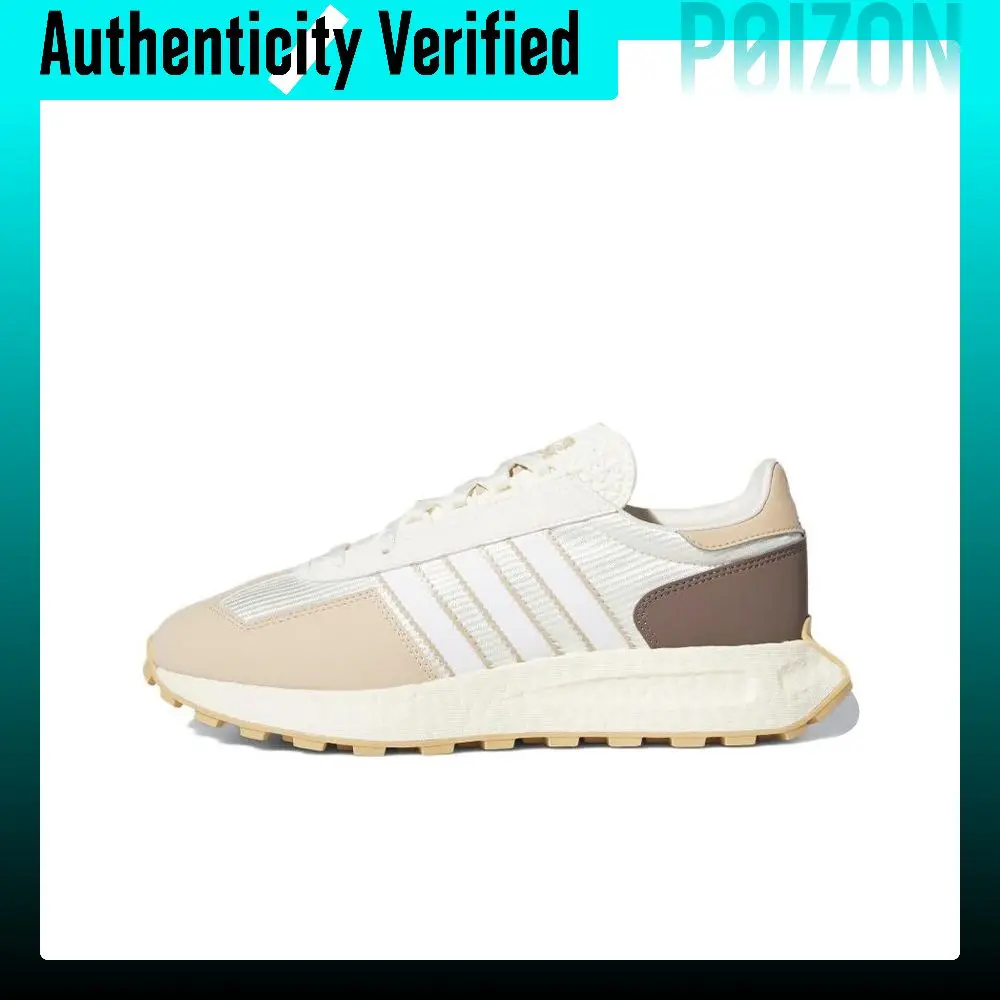 Adidas Originals Retropy E5 Cushioning Slip Resistant Abrasion Resistant Low top Casual Shoes Unisex White Brown IE5062