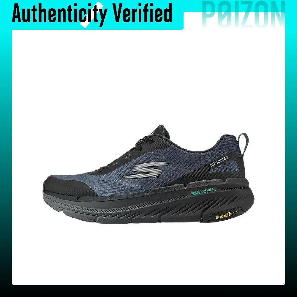 Skechers Breathable Lightweight Support Cushioning Balance Anti Rollover Low top Running Shoes Men's Black 220530-BKGY
