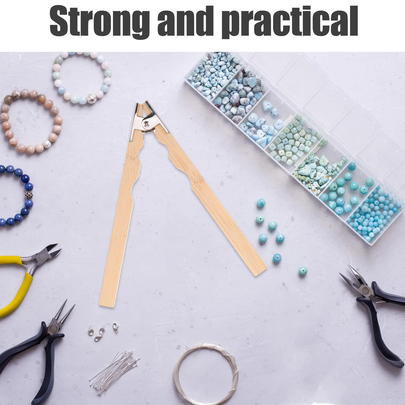 Wood Ring Clamp Jewelry Tool  Spring Grip Ring Holder for Polishing, Filing & Engraving