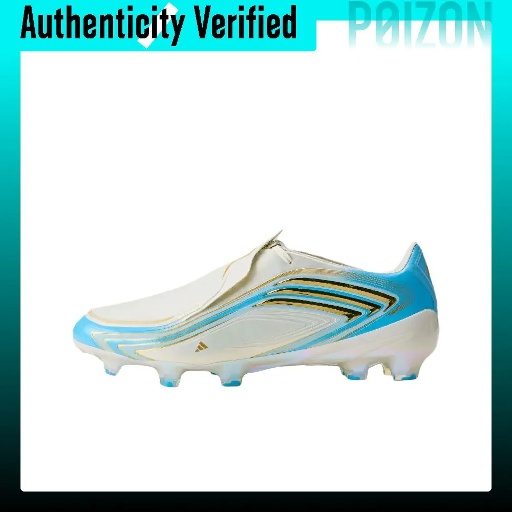 Adidas F50 Soccer Shoes Unisex Mid-top White Blue IH1892