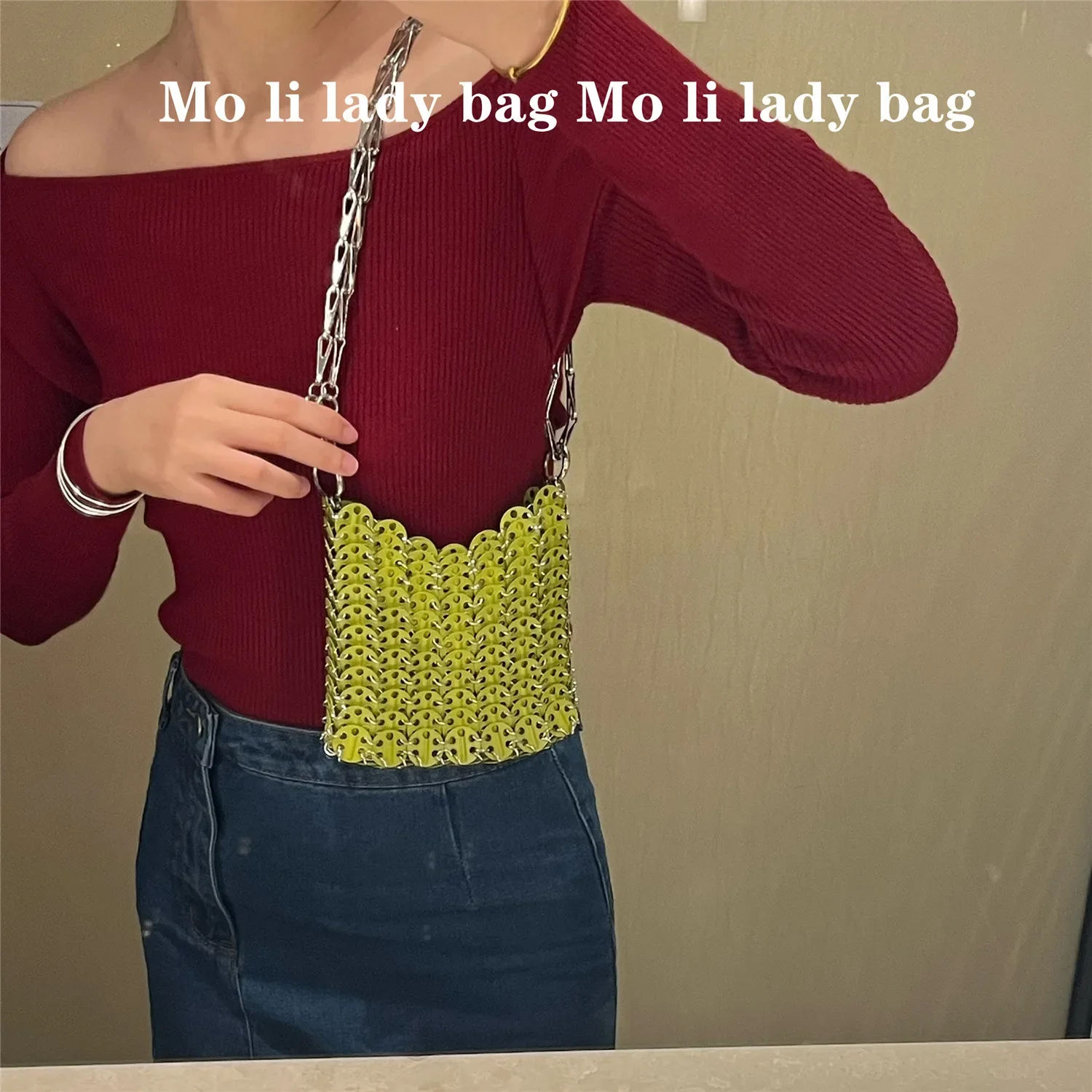 2026Aesthetic Bags Women's Designer Luxury Handbag Metal Hollow Tote Wedding Party Clutch Female Evening Shoulder Bag