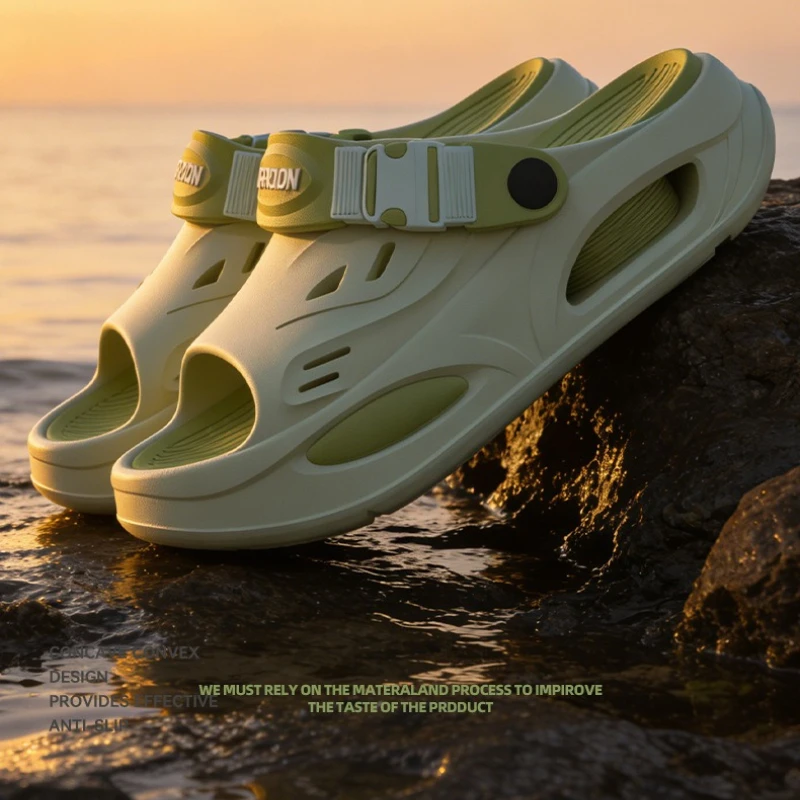 Men's Arch Support Sandals 2026 Summer Outdoor Wear Non-Slip EVA Anti-Odor Thick Sole Comfortable Slippers