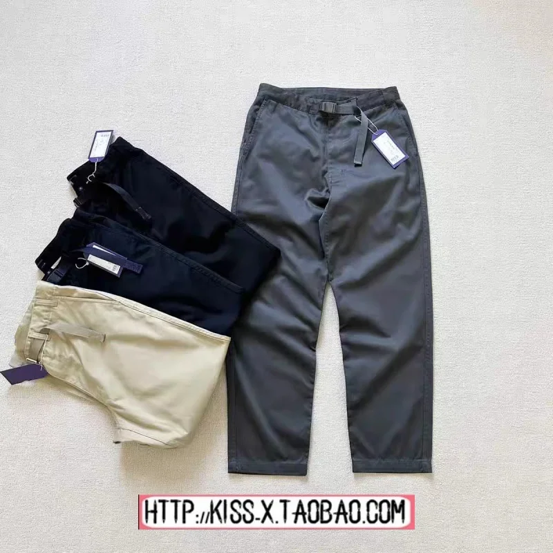 Trendy Straight Leg Chino Casual Pants Purple Label Comfortable Cotton Youth Fashion Spring Collection Loose Fit Trousers