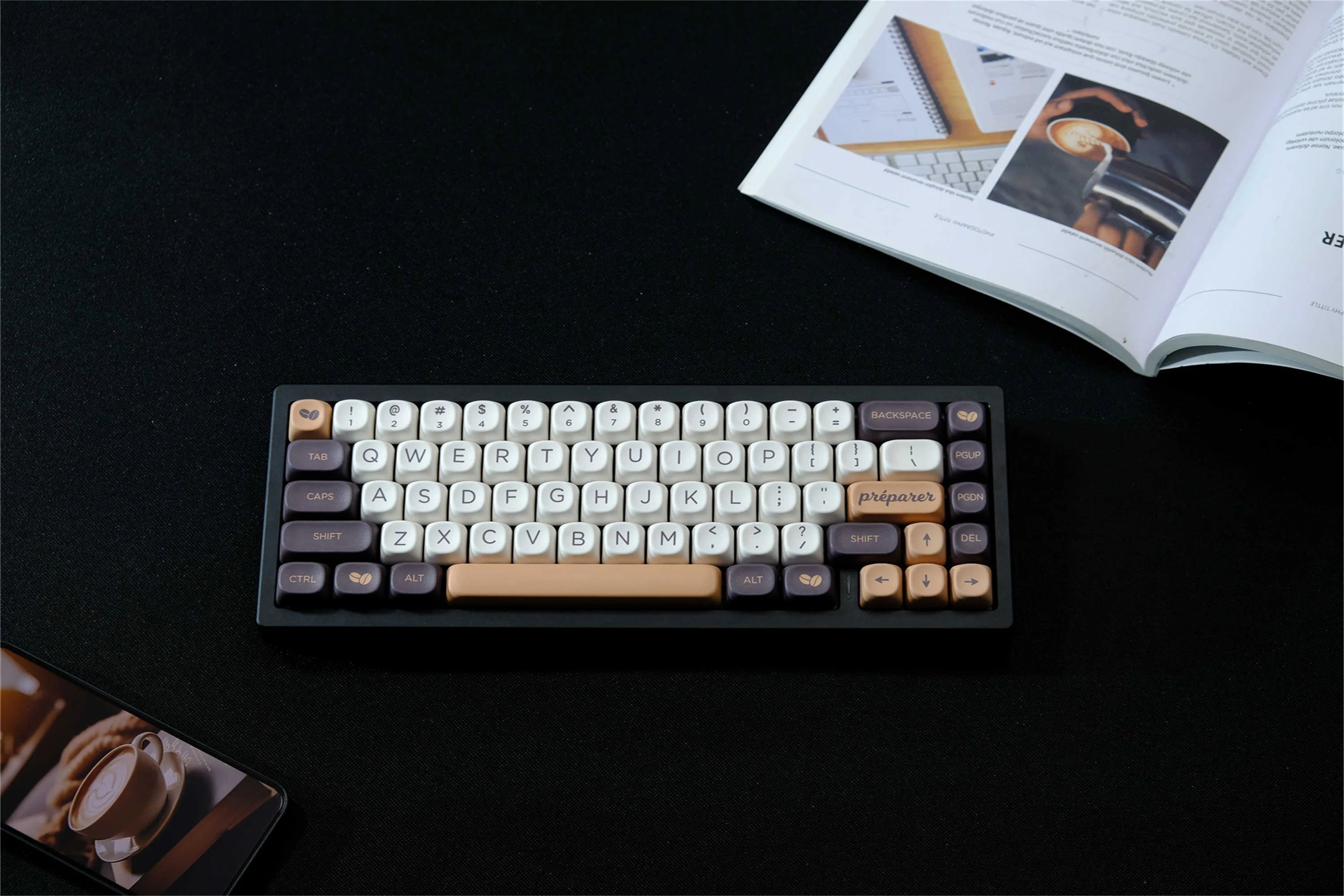 GMK Coffee Keycaps 126 Keys PBT Material MOA Profile DYE-SUB Personalized For CHERRY MX Switch Mechanical Keyboard Keycaps