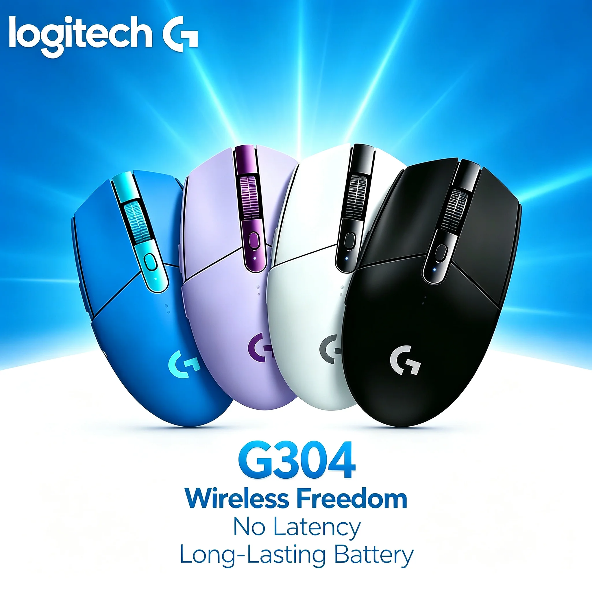 Logitech G304 2.4G Wireless Gaming Mouse High Precision Positioning Optical Mice For Esports Gamer