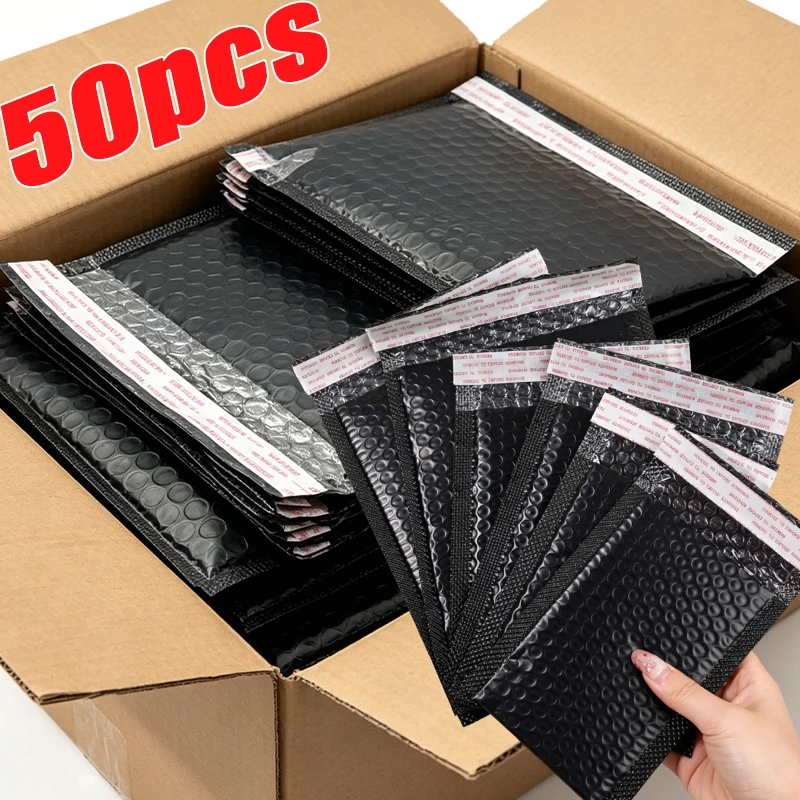 Thickened Black Bubble Bag Coextrusion Film Bubble Envelope Foam Packaging Bag Phone Case Shockproof and Waterproof Wholesale