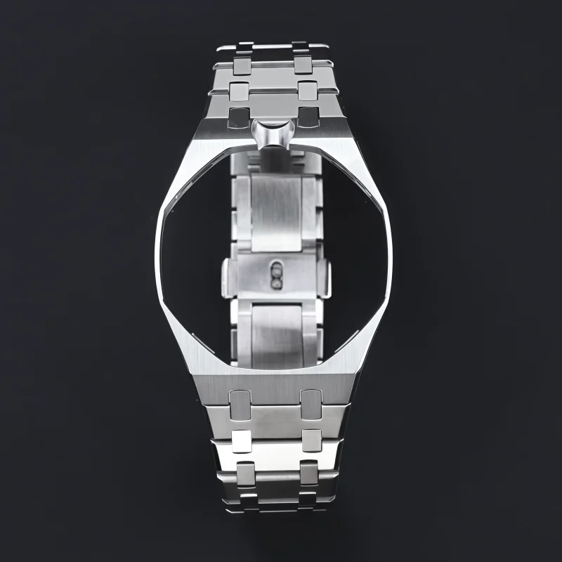 Stainless Steel Watch Case And Strap Mod Kit For Swatch X AP Royal Pop Pocket Changer To Wristwatch Personalized Accessories