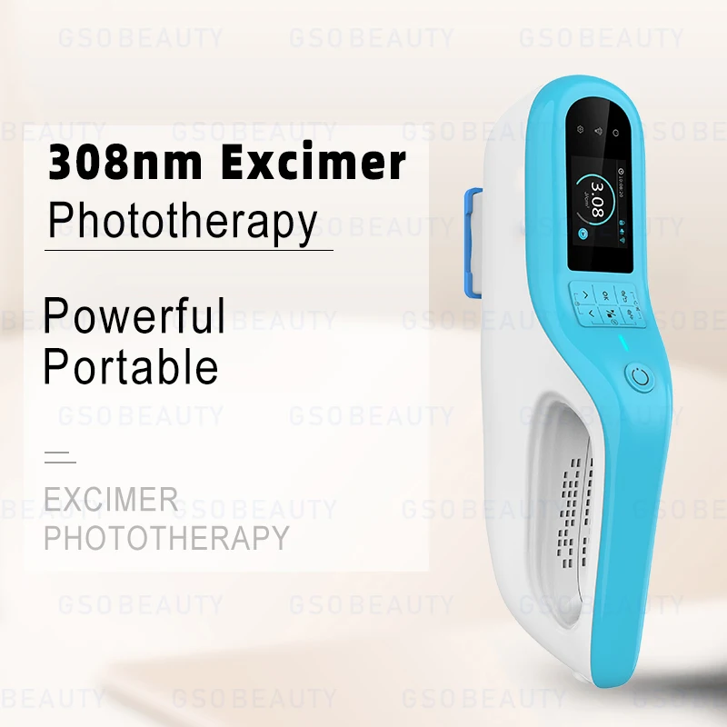 The home handheld 308-nanometer excimer laser Uvb Naroban light therapy device is used for 308-nanometer excimer laser treatment