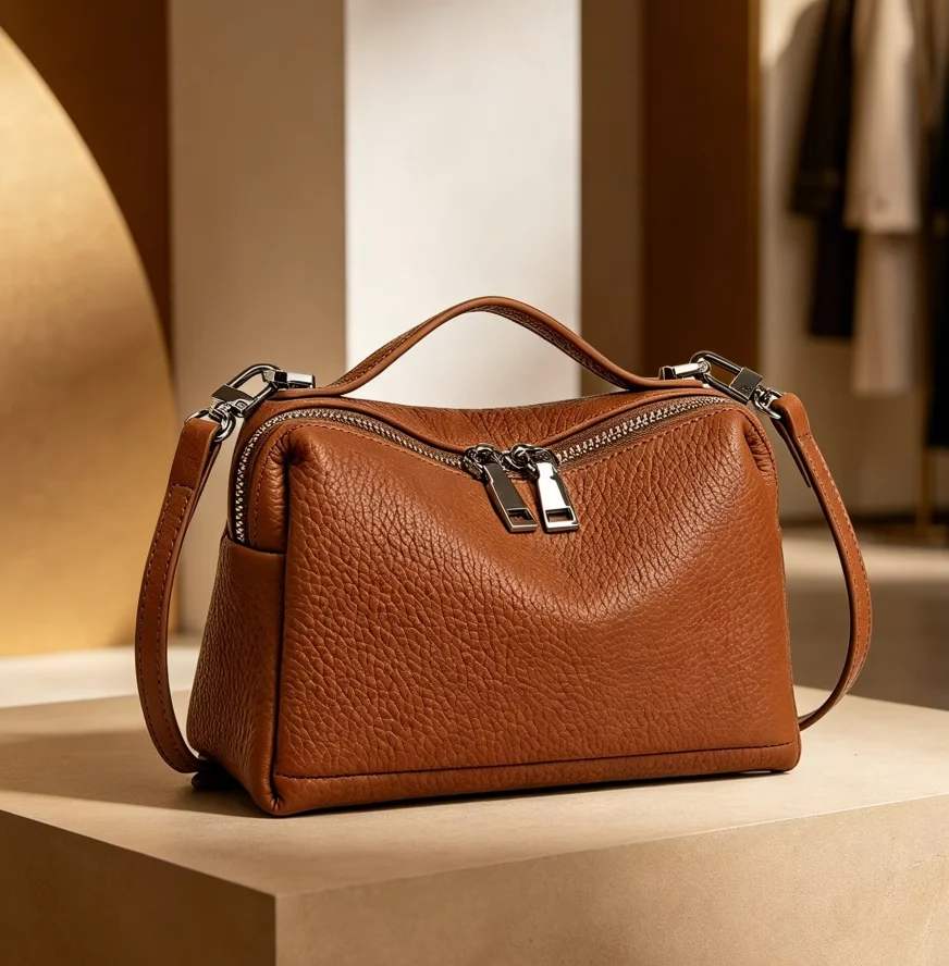Real Leather Women's Bag New Boston Bag Shoulder Bags Brand Crossbody Handbags Clutch Bag Luxury Bags Designers New In handbag