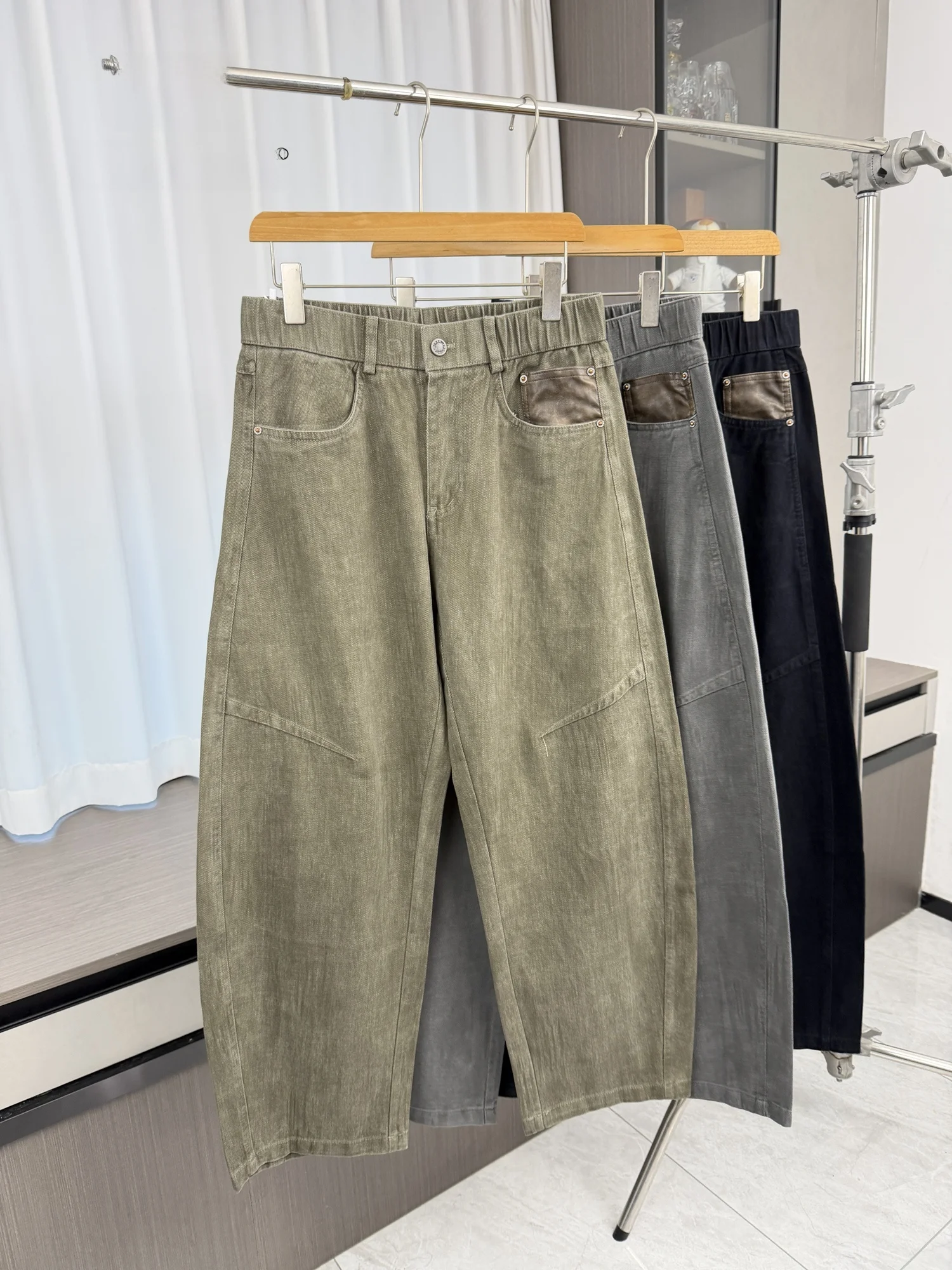 Classic Comfortable Men's Outdoor Loose Straight Leg Casual Pants Autumn Fashionable Breathable Straight Cut Trousers