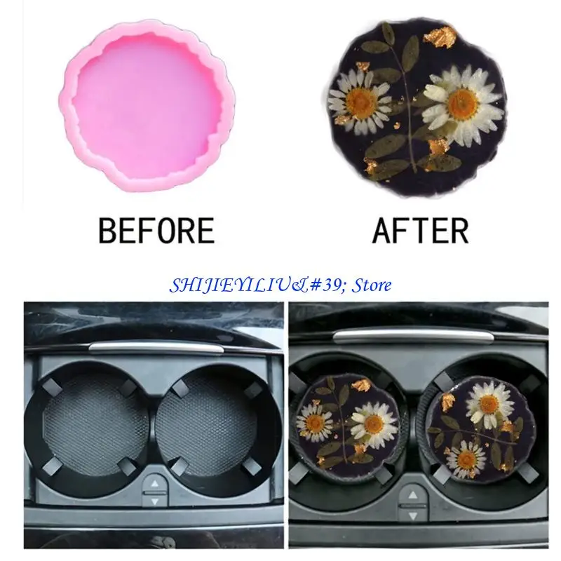 E21F Car Resin Mold Round Silicone Mould Glossy Mould DIY Epoxy Casting Decor