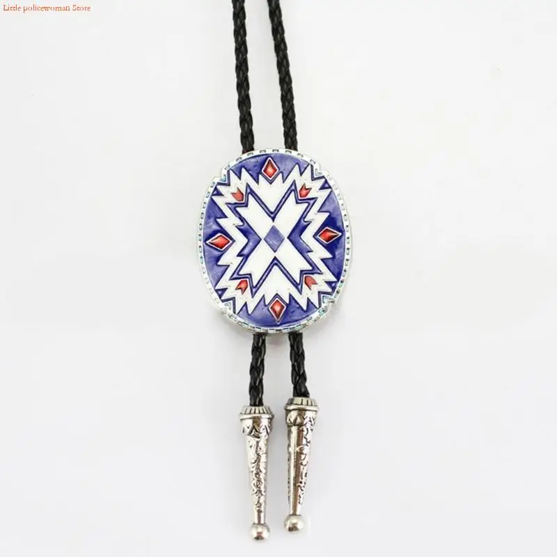 F92D 1 Unique Handmade Braided Bolo Tie Cowboy Necktie Bolo Tie Necklace