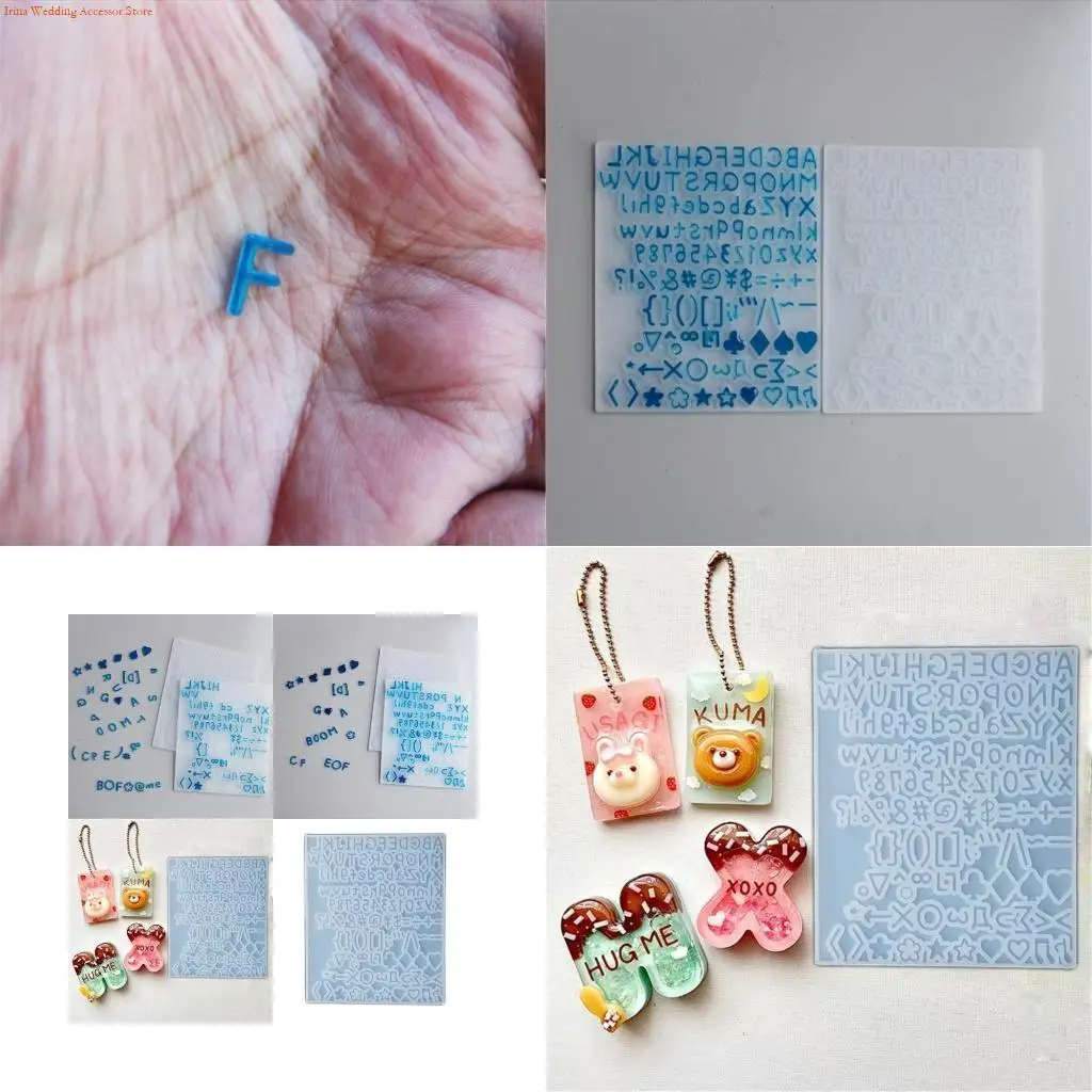 G92D Professional Art Molds Small Accessories Mold Letter and Number Decorative Mold for Manicure Decorations