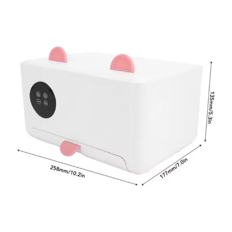 A63T-Wet Wipes Dispenser Warmer For Home Baby Shower Baby Wipe Warmer Adjustable Safe Portable