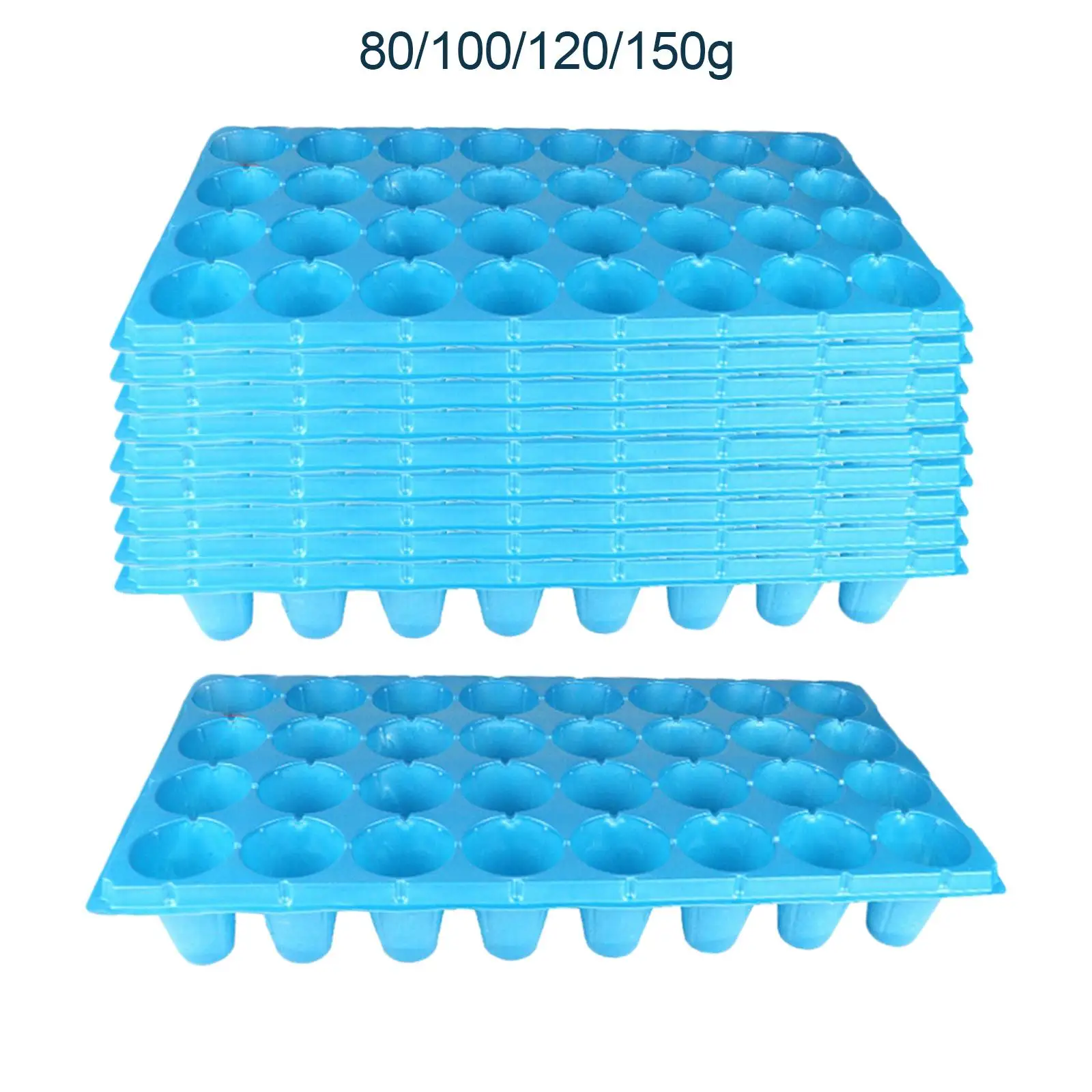 10 Pieces Seed Starting Trays Solid Plant Starter Kits and Base for Starting