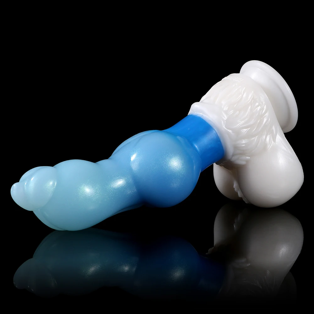 SHAZ Platinum Silicone Dildo Large Dog Knot Anal Plug Animal Penis Female Masturbation Prostate Massager Fantasy Dildos Sex Toys