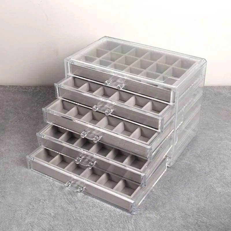  High Transparency Acrylic Storage Drawers for Jewelry and Vanity Essential