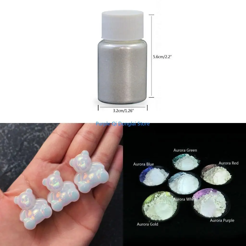 L21E 10g for Aurora Pearl Pigment Powder Mica Pearlescent Colorants Resin Dye
