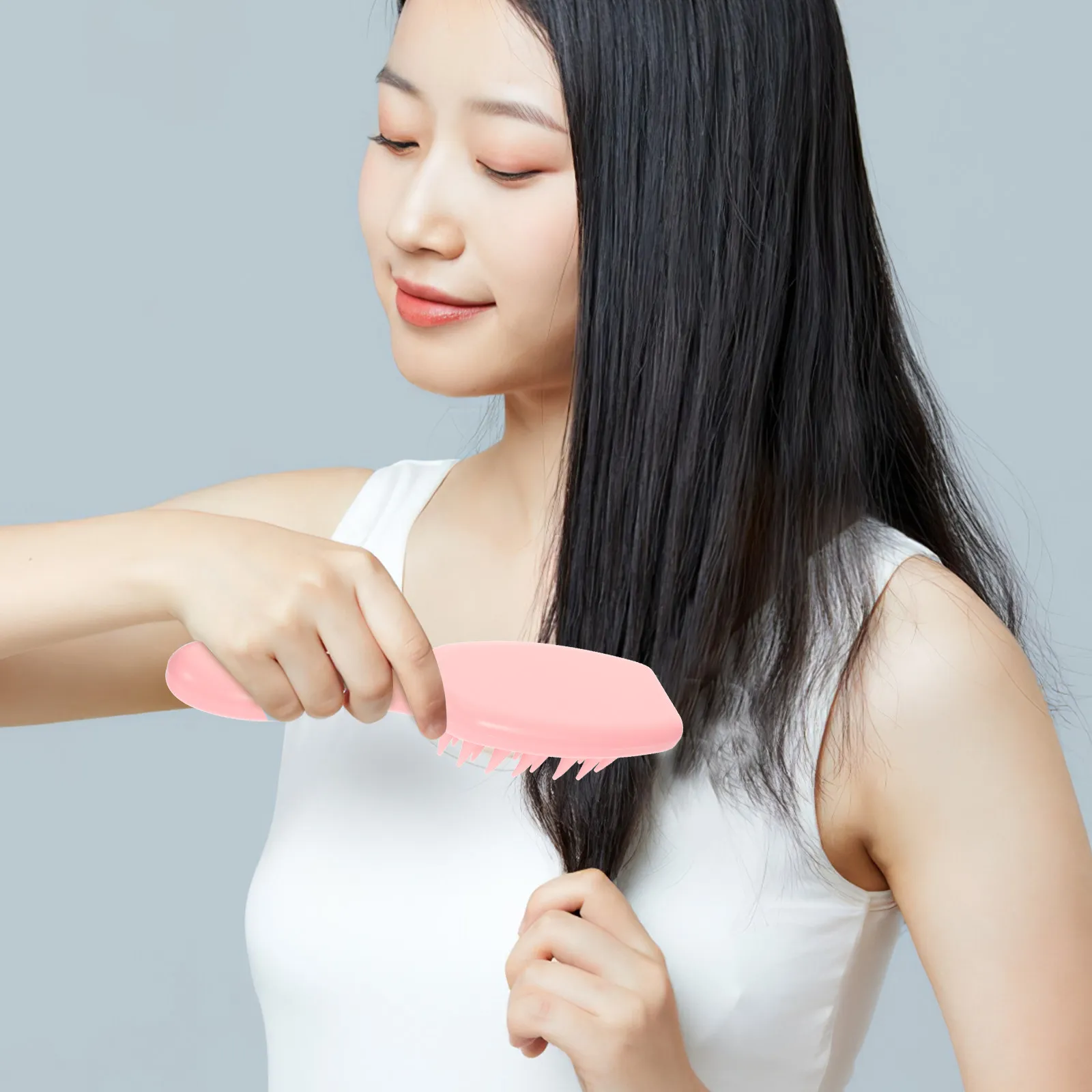 Scalp Massage Brush Shampoo Hair Washing Tool Deep Cleans Scalp Exfoliator Reduces Flaking Soothes Irritation Works All Hair