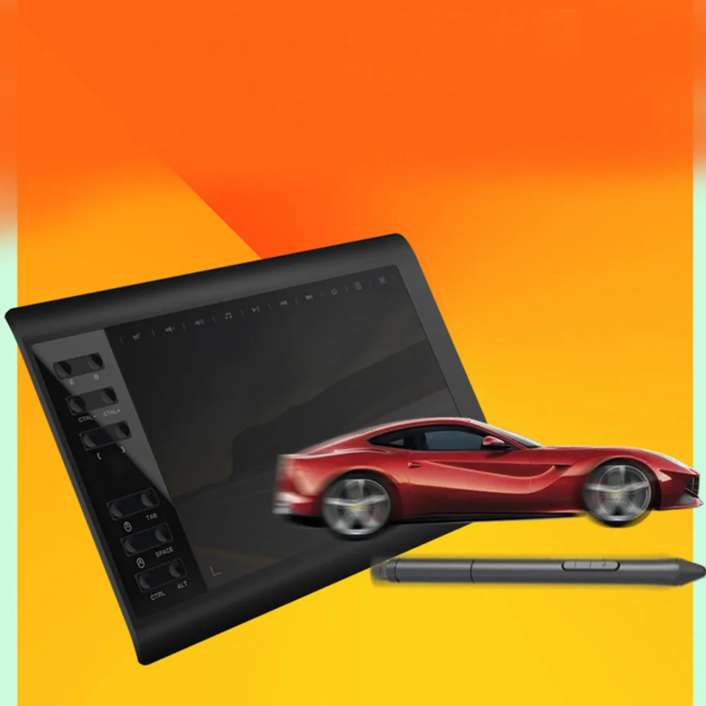 Digital Art Graphics Tablet Black High Speed Drawing Graphic Pen Pad for Phone Computer Writing Tablet Compatible Software