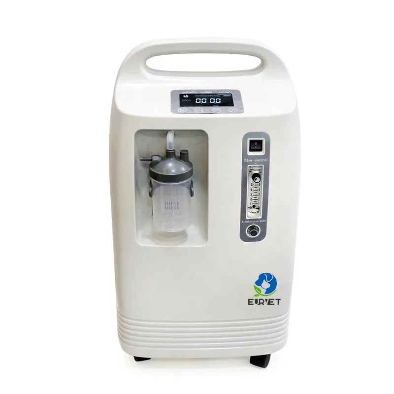 EUR VET Portable 5ltr Continuous Flow Machine Oxygen Concentrator and Home Concentrator