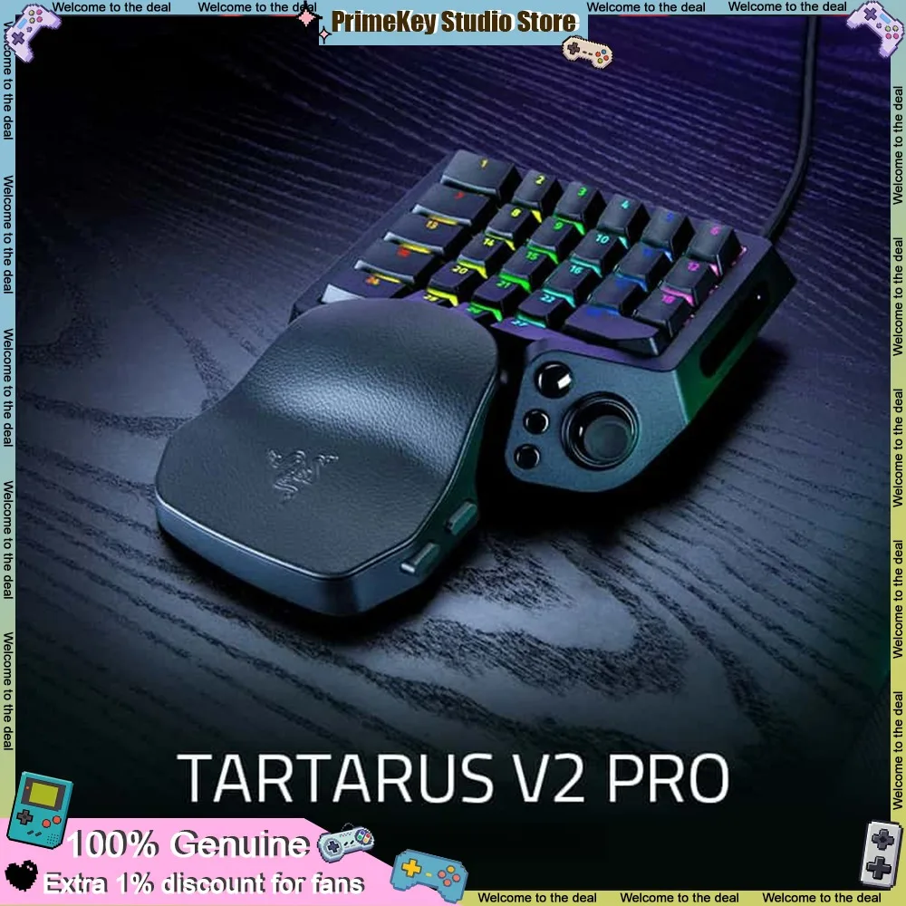 2026 RAZER Tartarus V2 Pro Gaming Keypad Wired 8000Hz Programmable Keys 2nd Gen Analog Optical Switch TMR Joystick RGB for APEX