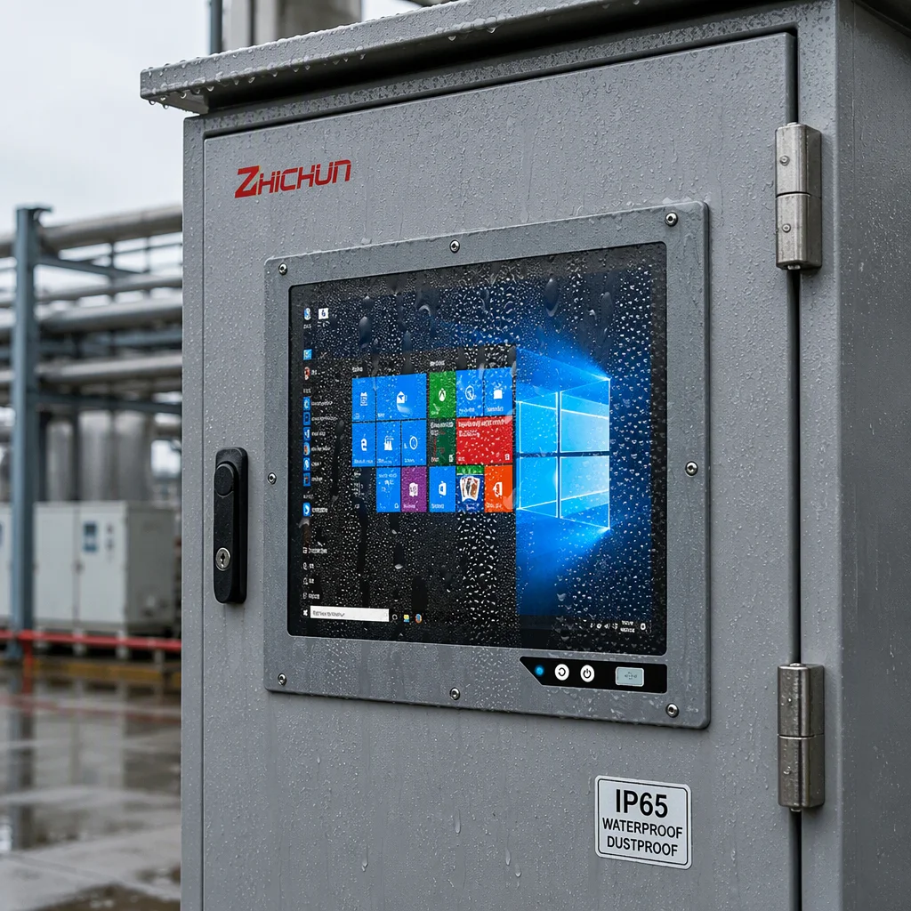 Embedded PC 12 Inch IP65 Industrial Screen Computer Front USB Industrial Control Capacitive Screen Monitor Display Panel PC