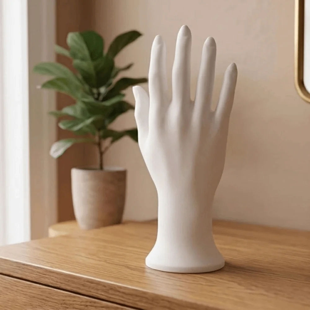 Display Props 3D Printed Jewelry Display Hand Model Realistic Elegant Bracelet Holder 15cm Sturdy Ring Organizer Watch Display