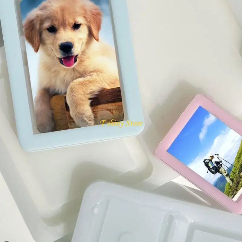 N58F Mirror Photo Frame Ornaments Silicone Molds Suitable for Epoxy Resin