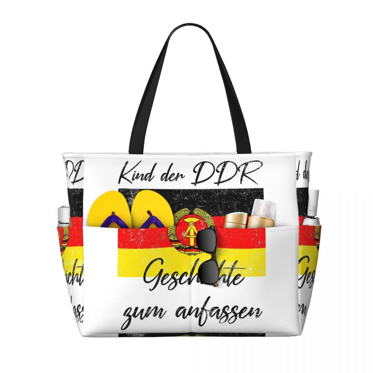 Child Of The GDR Wallfall November 9, 1989 Beach Tote Bag Sport Gym Yoga Duffle Large Tote Bag Women Travel Bag Fitness bag