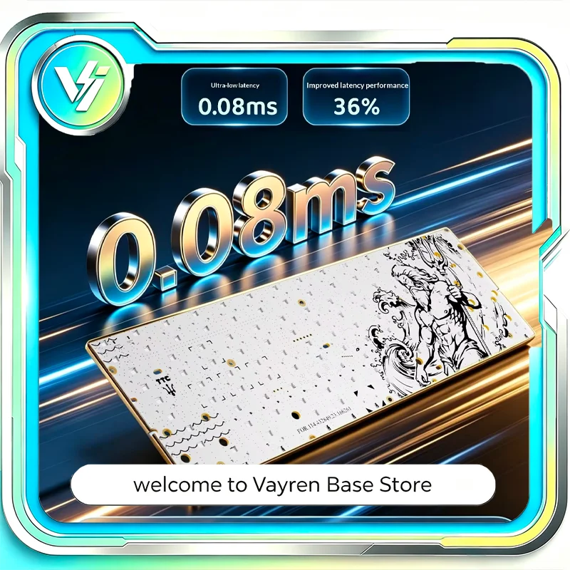 TTC for Trident 60 63 Keyboard PCB Three Chip Neptune Magnetic Switch White Horse OG Low Latency for Tournament Gaming