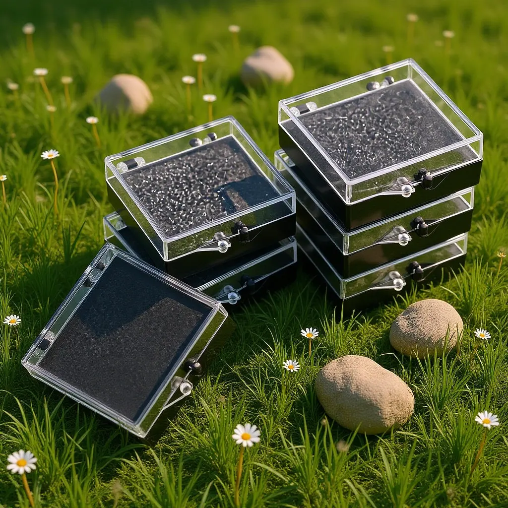 6Pcs Brooch Display Case Badge Storage Box Light Weight Elegant Design Jewelry Organizer for Bedroom Vanity Work Desk Photo