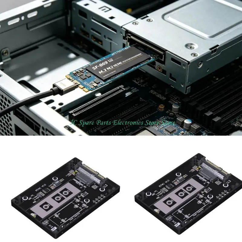SZ Black to U.2 Drive Case for Workstations Repair and Storage Setups