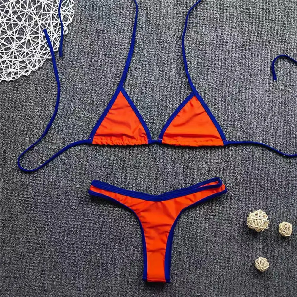 Triangle Bikini Set European And American Swimsuit Candy Colored Sexy Bikini Three-point Swimsuit Multi-color Seductive Swimsuit