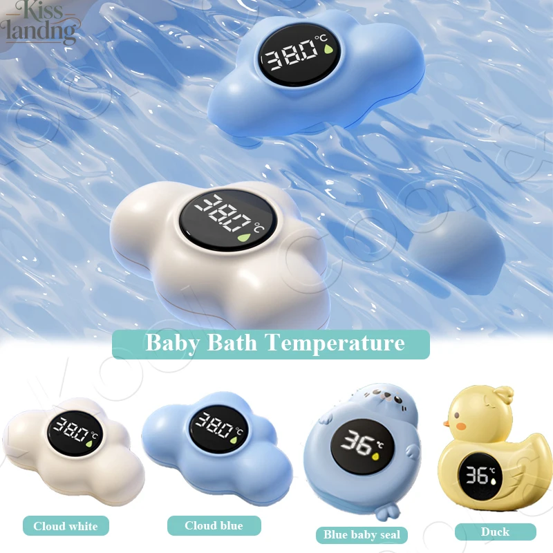 Digital Baby Bath Thermometer with LED Display, Floating Real-Time Monitor for Safe, Perfect Water Temperature