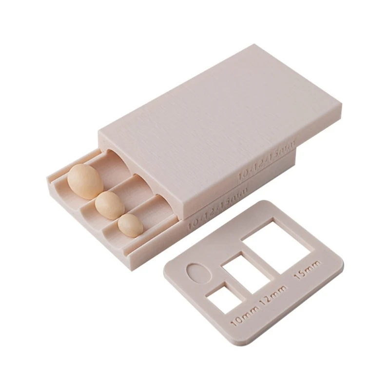 T5UF Plastic Clay Bead Mold for Uniform Jewelry Craft Pieces