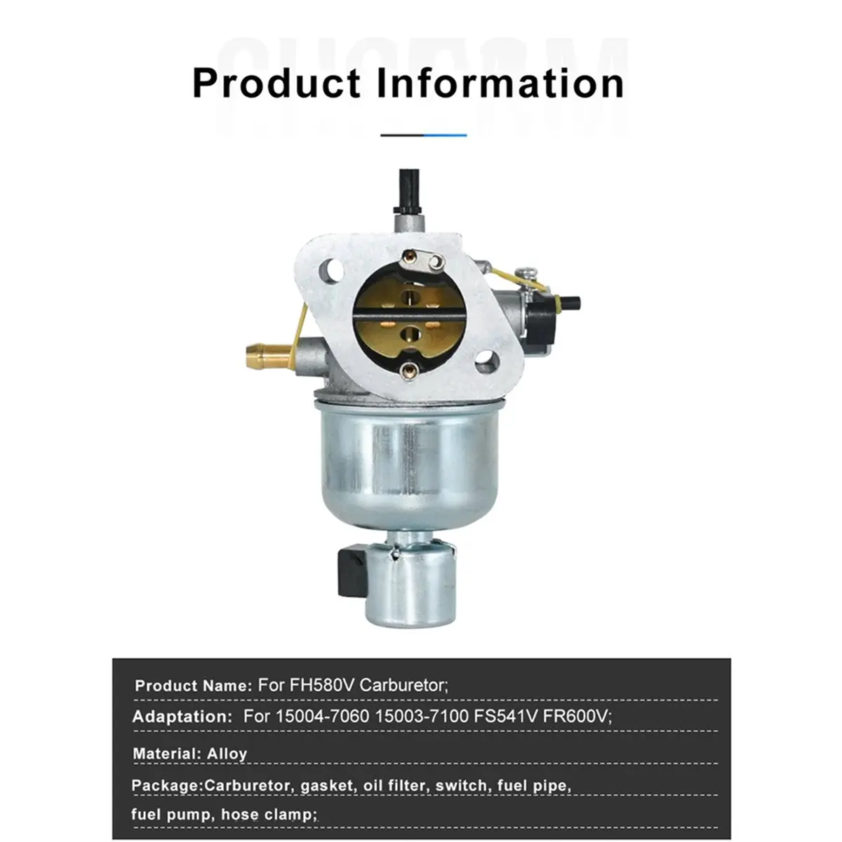 LNHF Replacement Carburetor Kit 15004-7060 for FH580V FR600V - Replaces 15003-7100